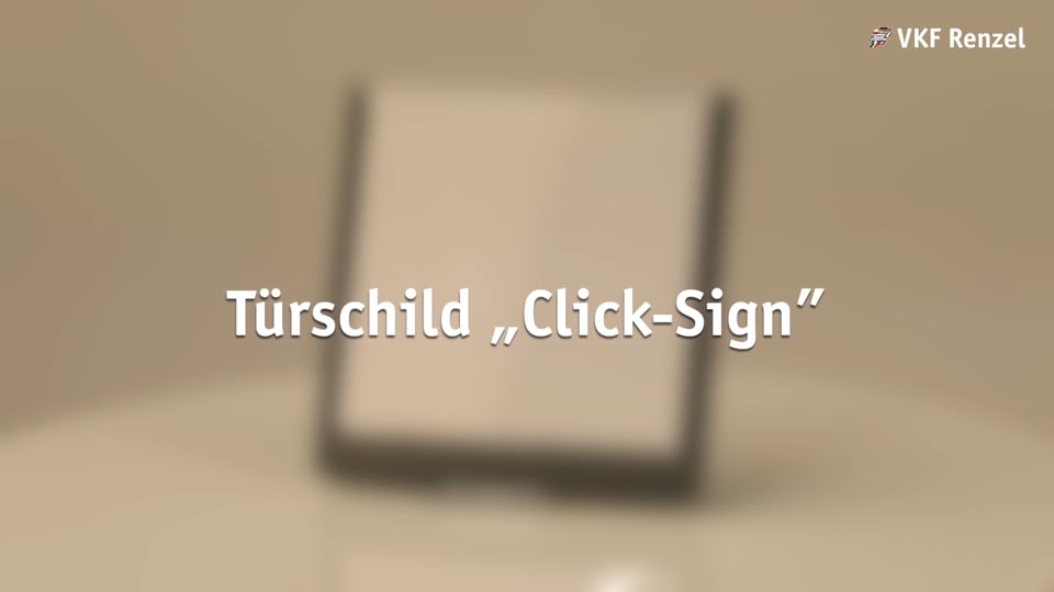 12-0211-3 Türschild „Click-Sign”