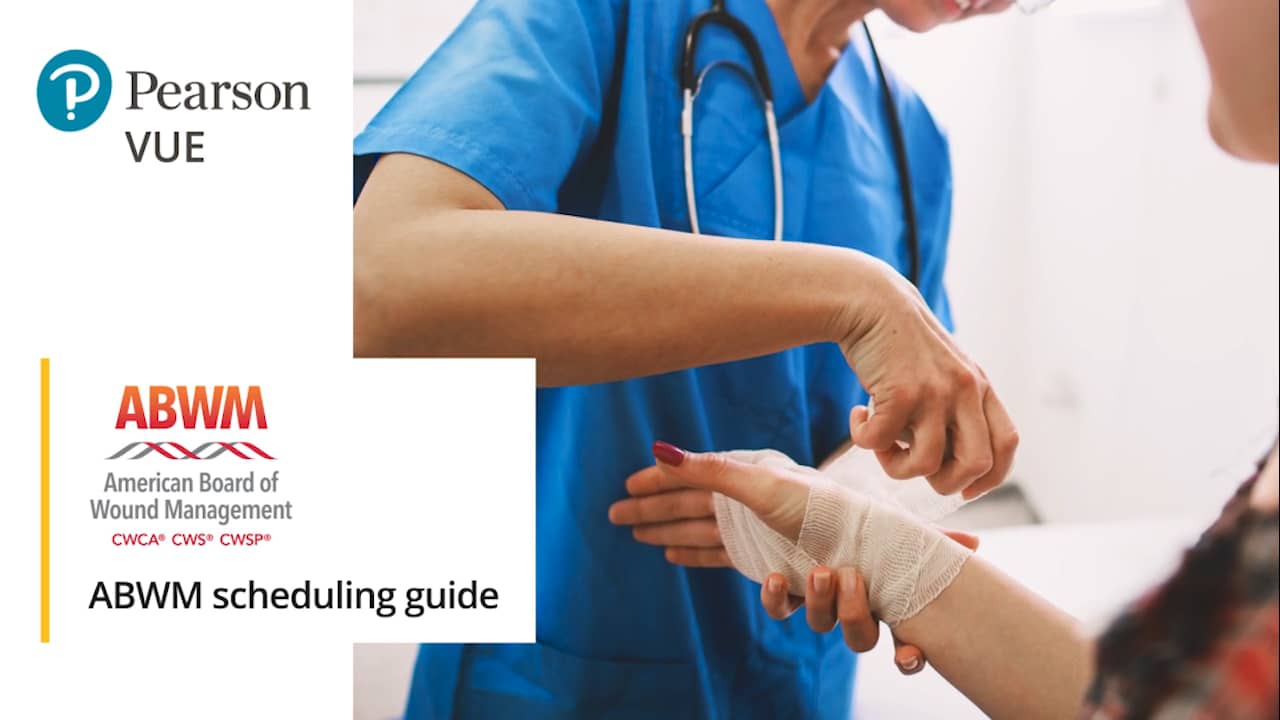Pearson VUE and ABWM scheduling guide on Vimeo