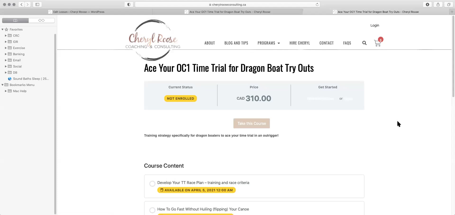 Course Navigation on Vimeo