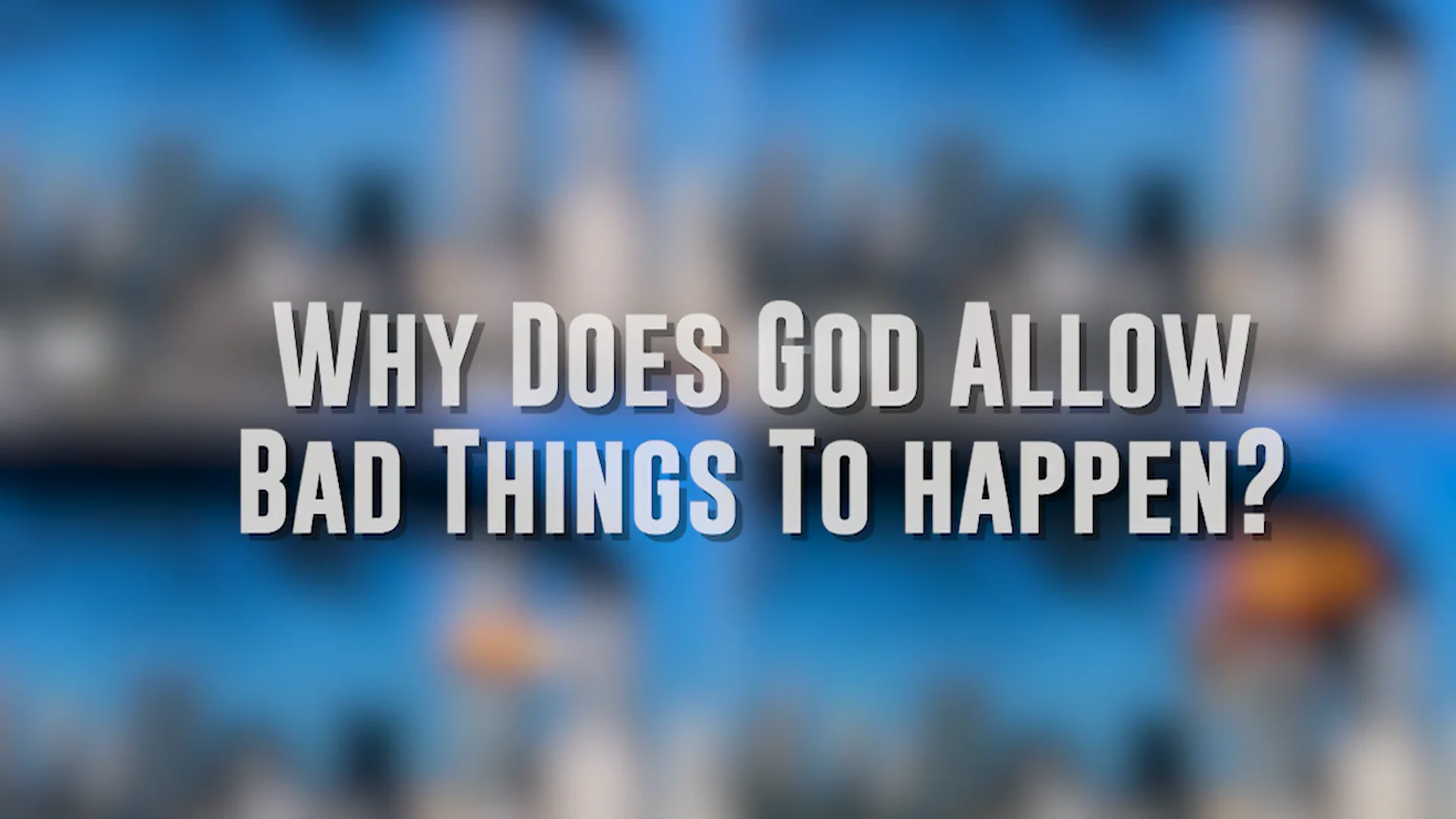 Why does God allow good things to happen to bad people?