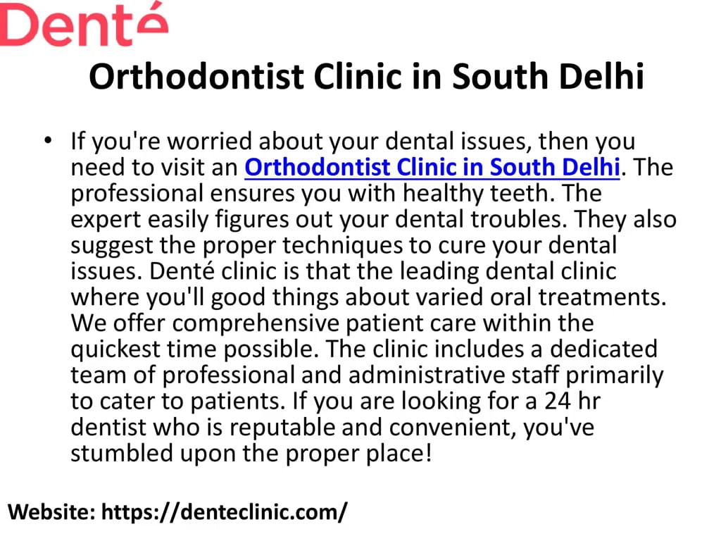 Orthodontist Clinic in South Delhi on Vimeo