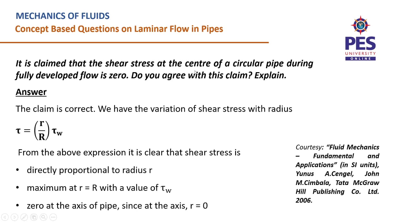 Numericals On Laminar Flow In Pipes 1 On Vimeo