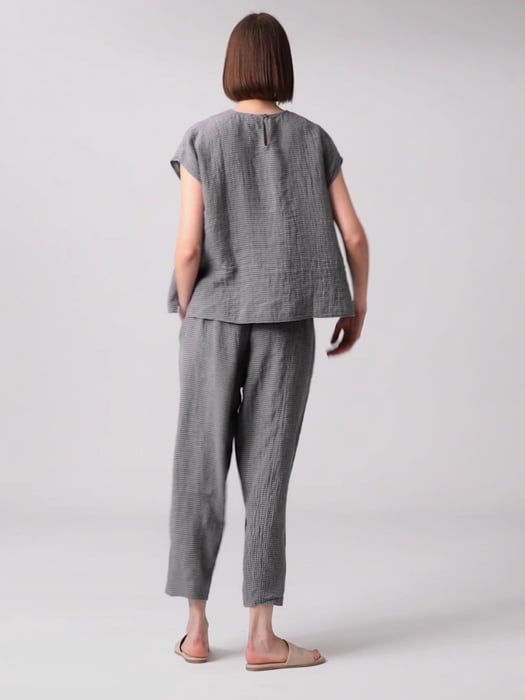 Cut Loose Solid Linen Lantern Pant - New Moon Boutique