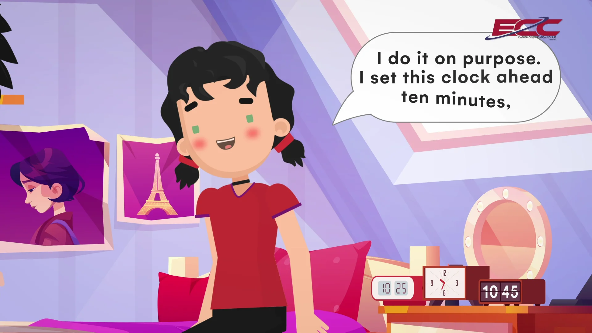 Lesson 13 Dialogue 116 I always set my clock ahead ten minutes on Vimeo