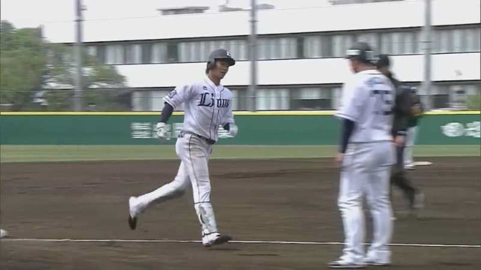 【ファーム】ライオンズ・綱島が会心の一振りで先制2ランホームラン!! 2021/4/16 L-S(ファーム)