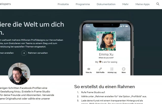 Rahmen erstellen für Profilbild oder Kamera