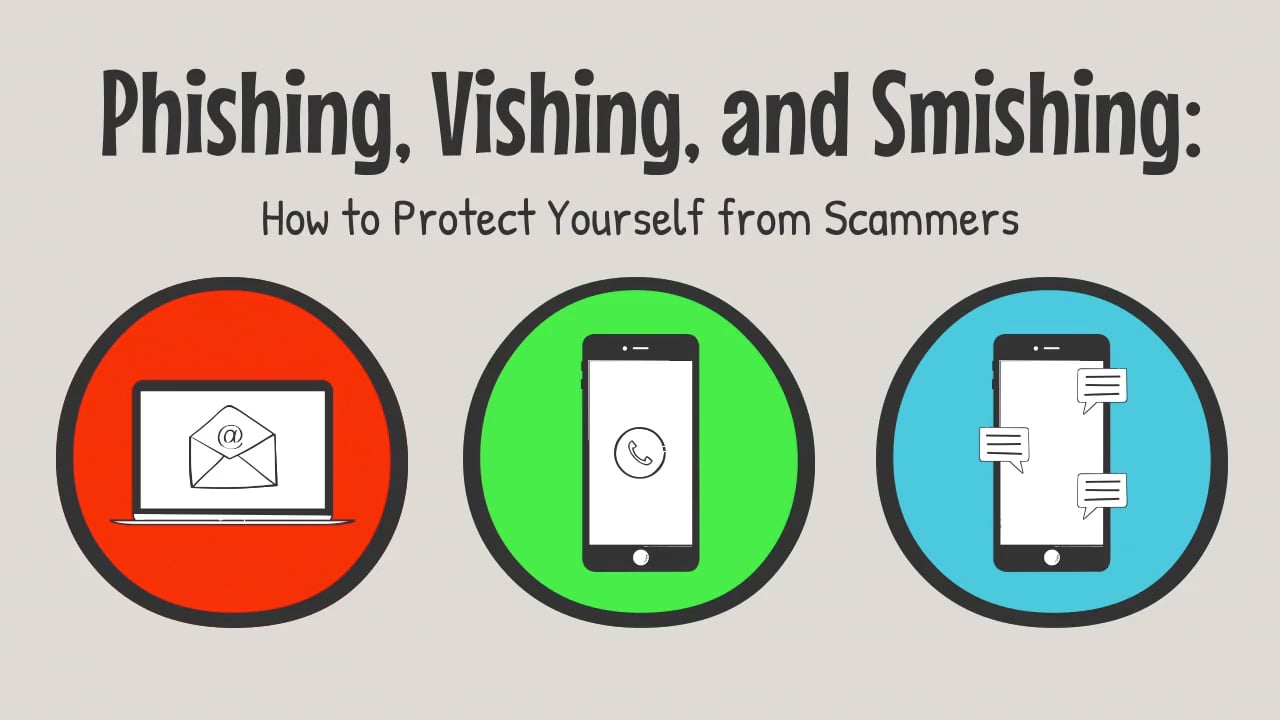 Phishing, Vishing, And Smishing On Vimeo