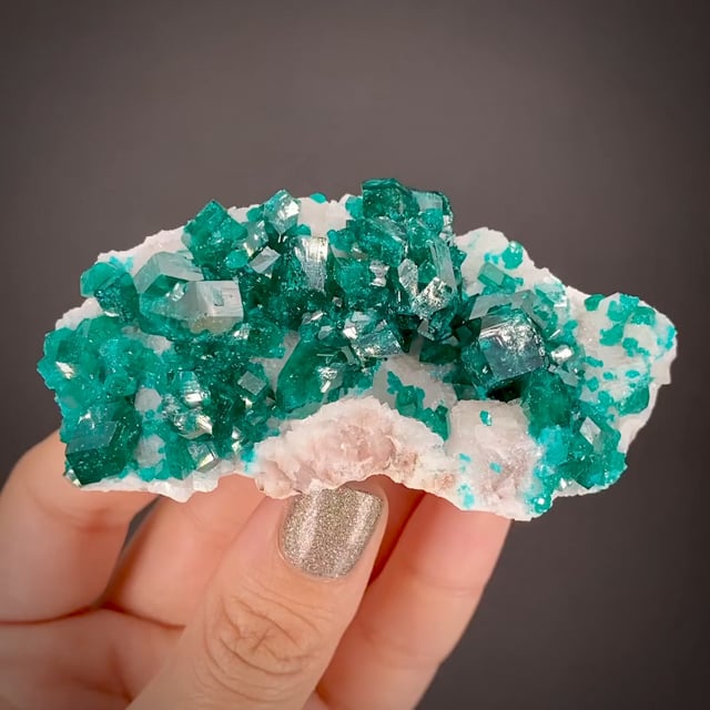 Dioptase Verte Bleue De Namibie - Pierre Naturelle 3x3 Mm - 0.21 Carats