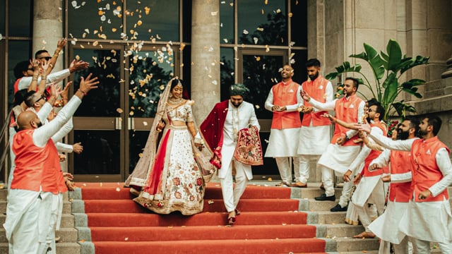 Still from Dharti & Janak concept & next day edit by Happy Soul Films, Toronto wedding videographers