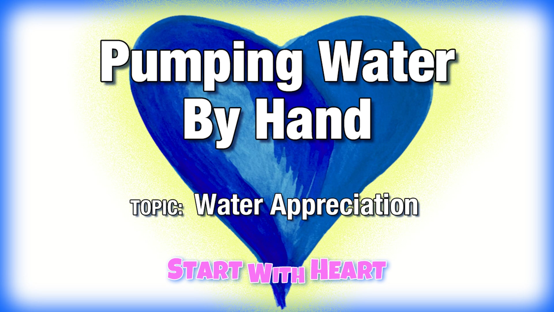 Pumping Water By Hand (water appreciation, field trip)