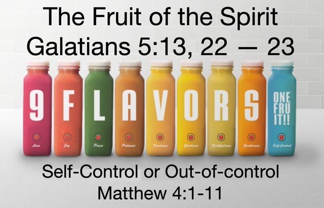 Self-Control - Spirit Led Self-Control or Out of Control?