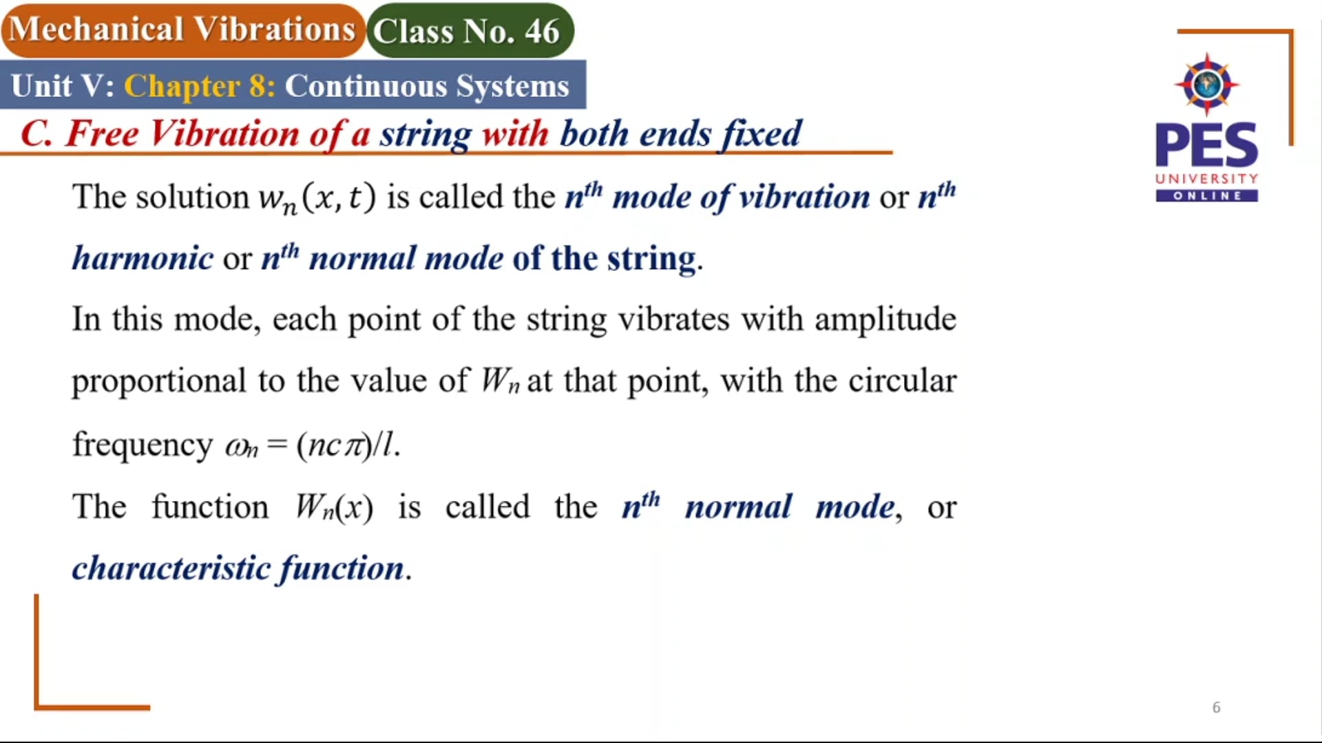 Class 46 MV Unit 5 Continuous Systems Bar Dr. CVC on Vimeo