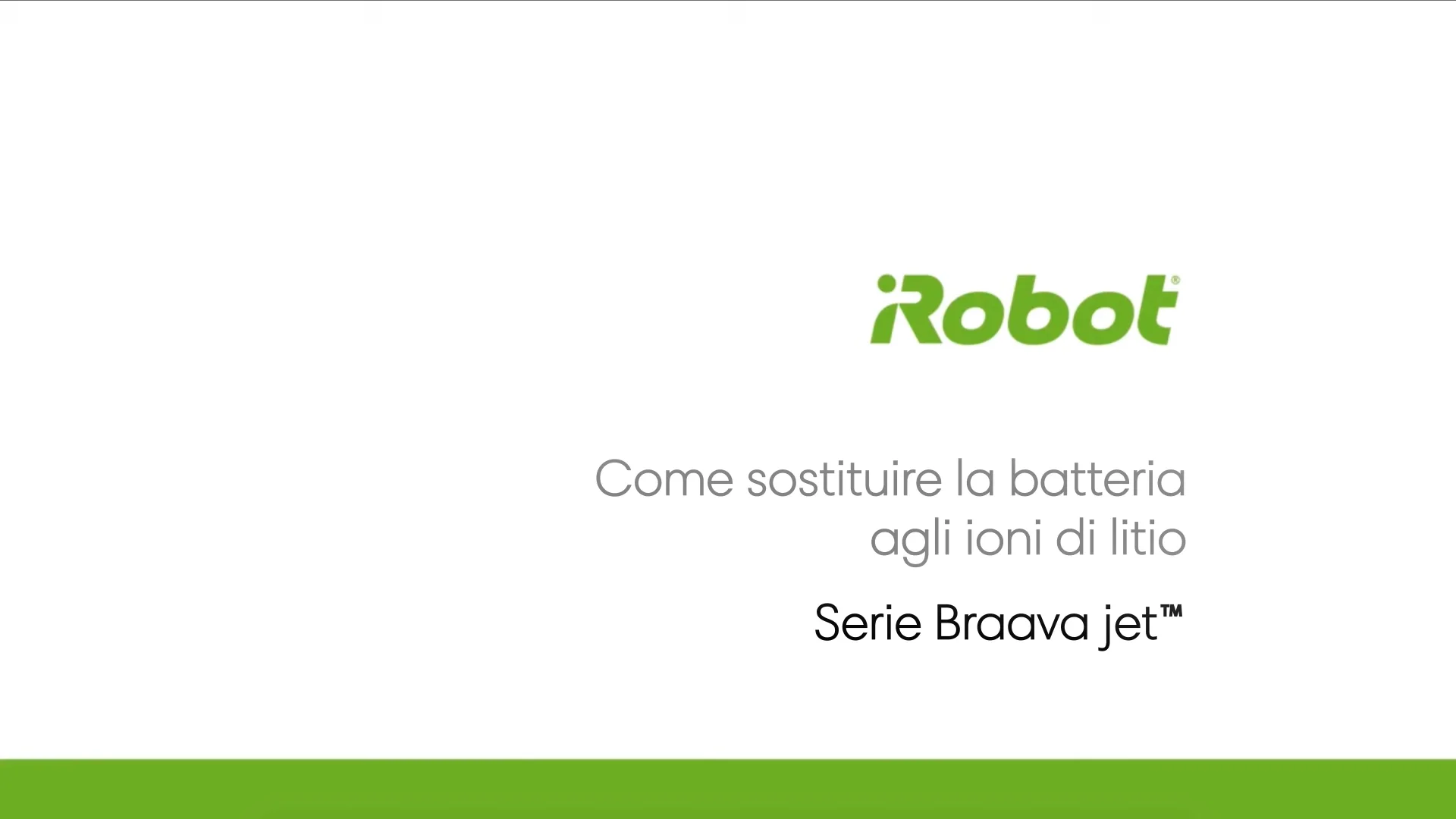 iRobot Braava Jet m6 - Sostituzione Batteria on Vimeo