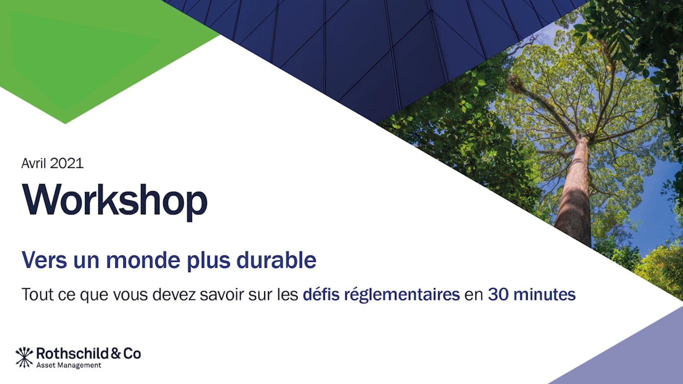 Replay - Vers un monde plus durable - Les défis réglementaires