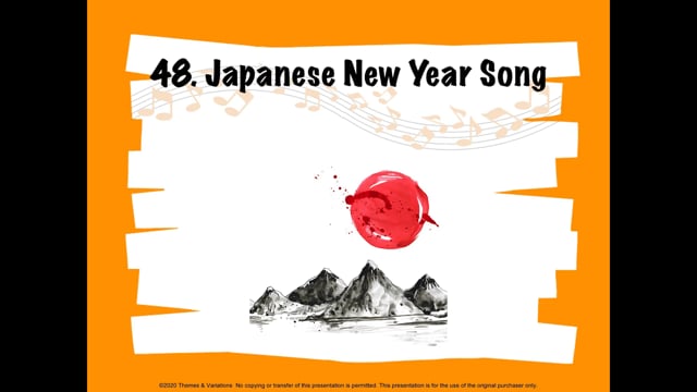 traditional japanese new year song