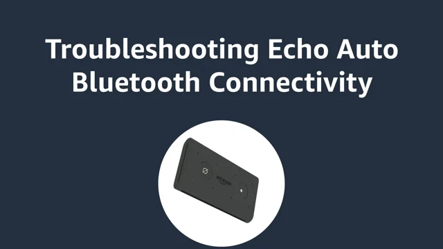 Echo sales bluetooth connection