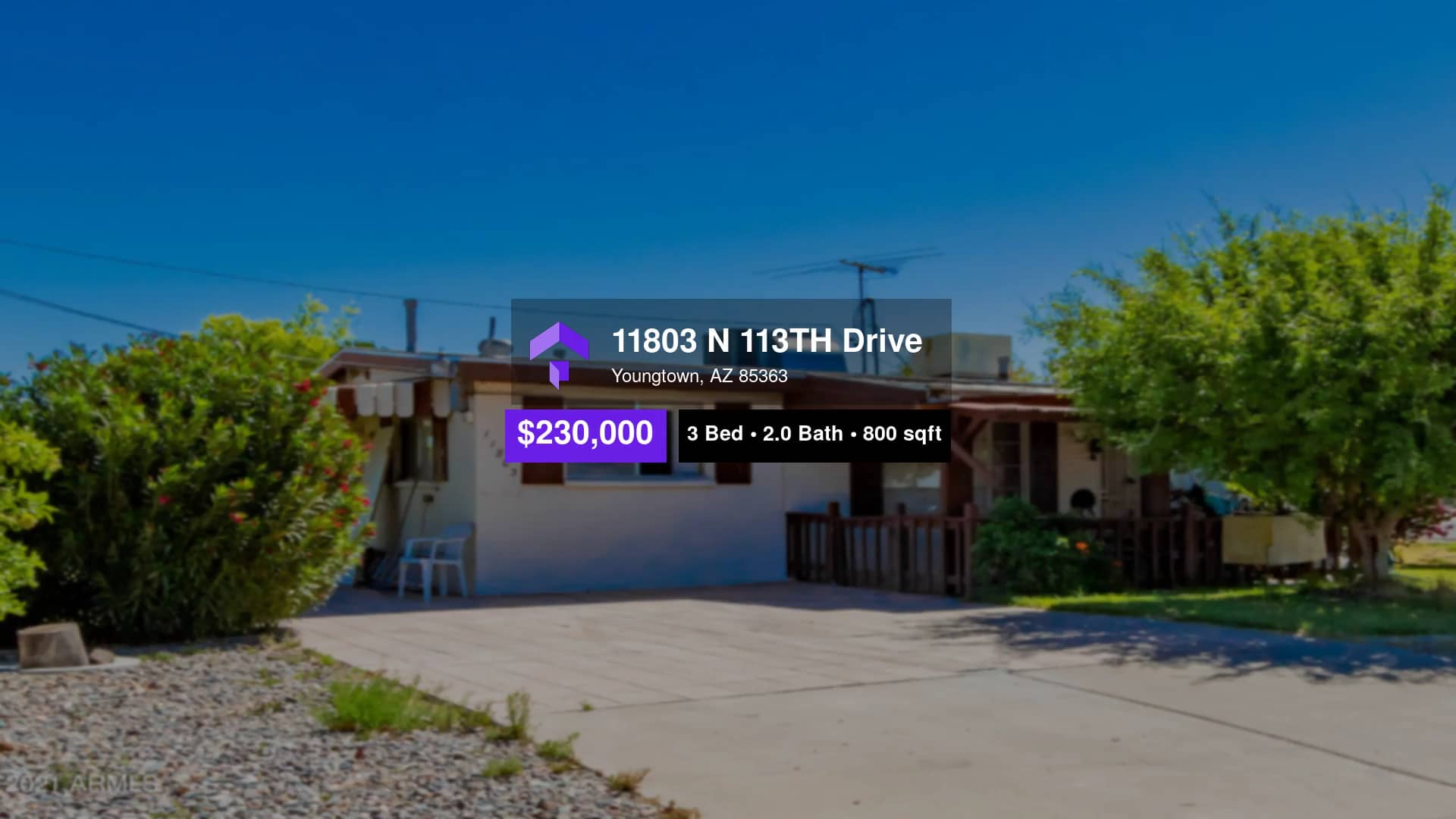 230,000 SingleFamily Home for sale 11803 N 113TH Drive, Youngtown