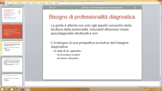 Per una psicodiagnosi al servizio della persona