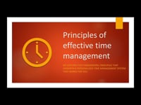 1. Principles of effective time management