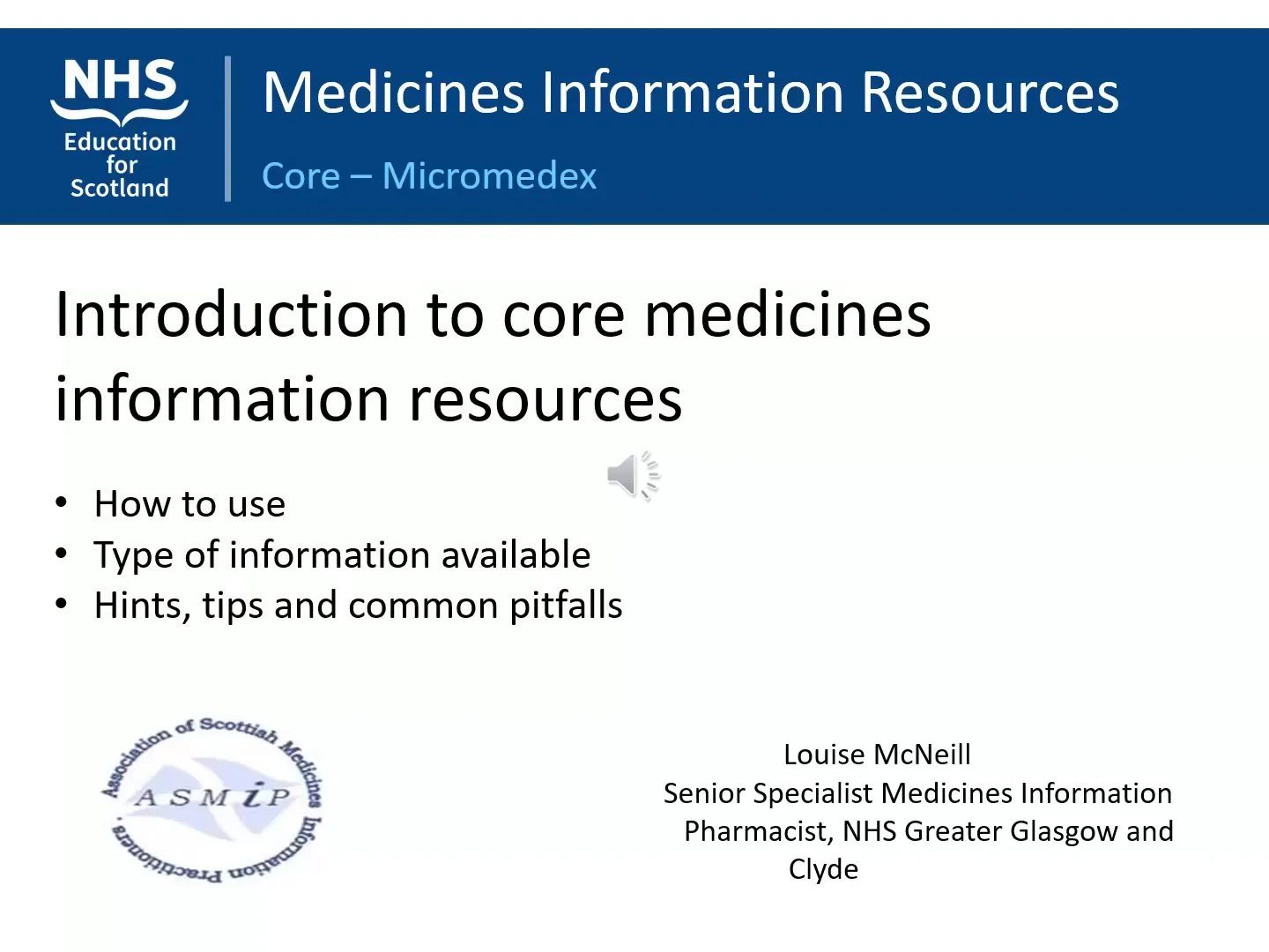Introduction to core medicines information resources – Micromedex ...