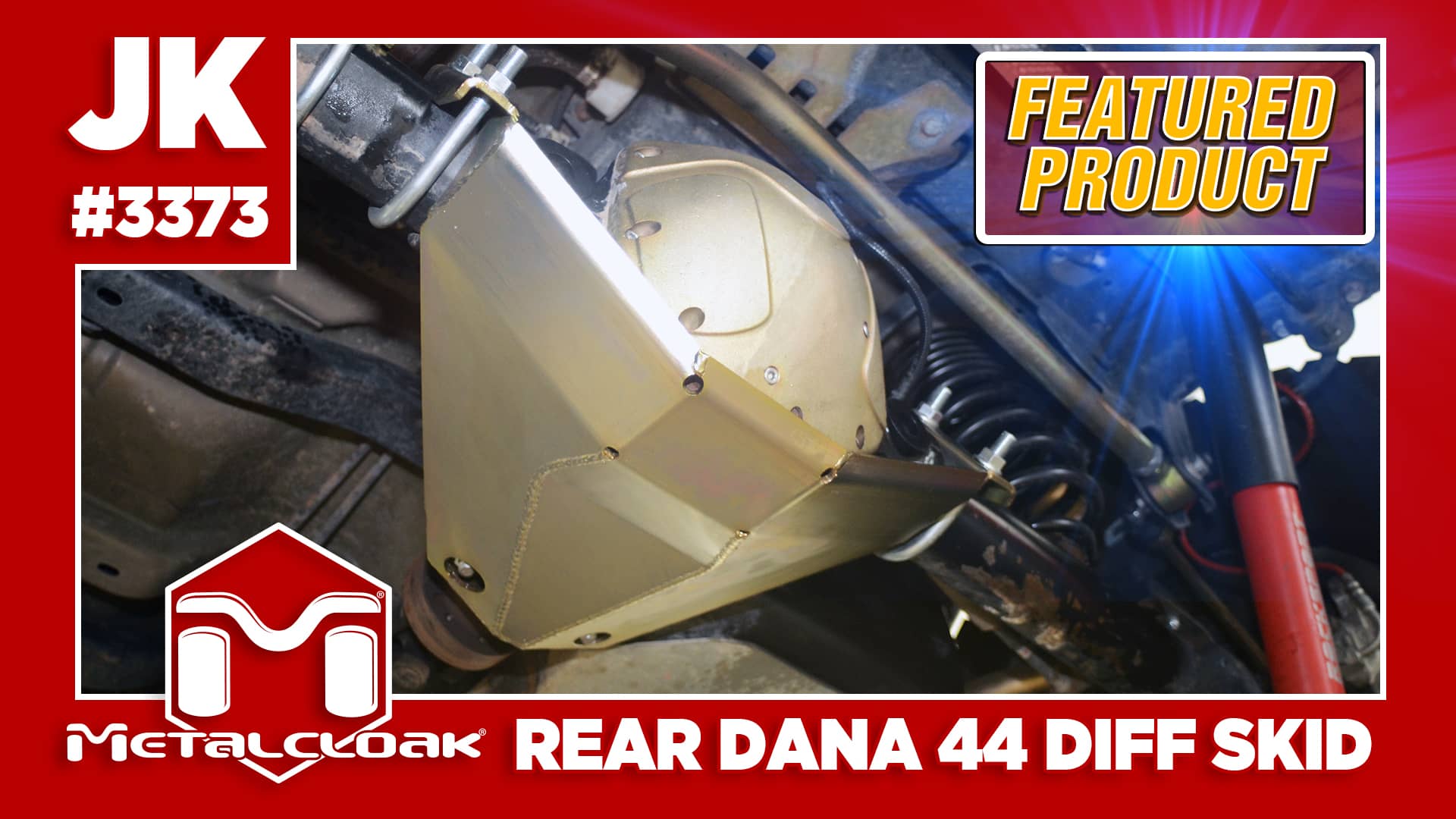 Introducing the MetalCloak Rear Differential Skid Plate For the JK