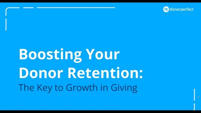 Boosting Your Donor Retention