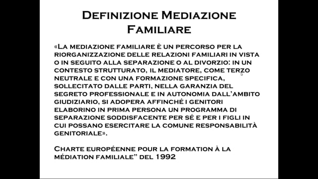 La mediazione familiare in Italia e nel Lazio: novità e prospettive per gli psicologi