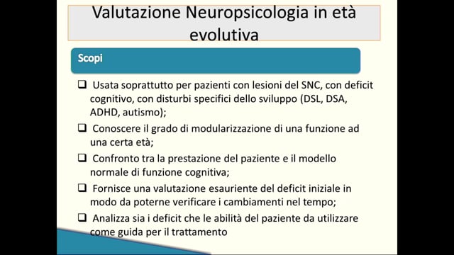 BVN – Batteria di Valutazione Neuropsicologica per l'età evolutiva