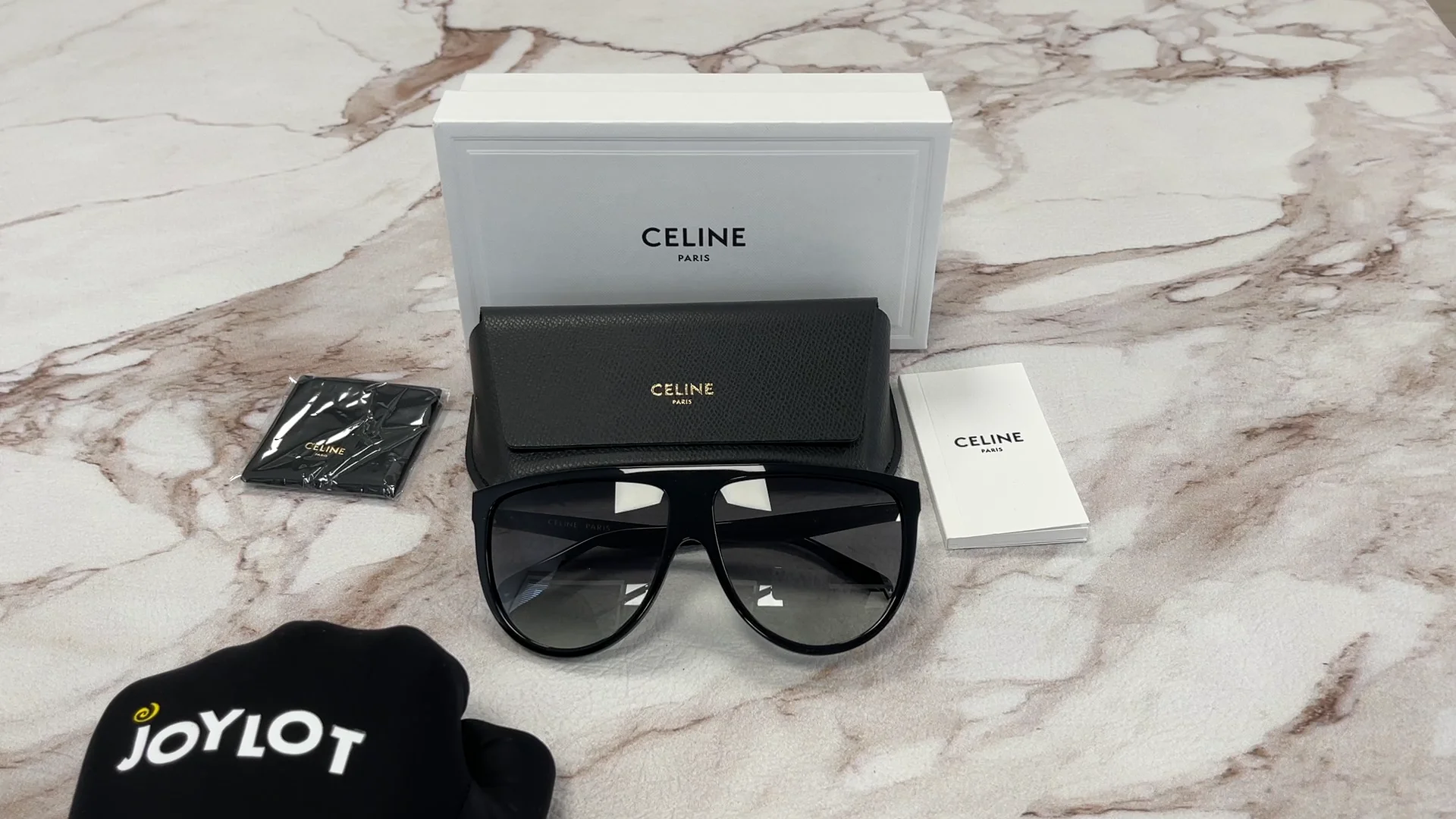 Celine thin shadow sunglasses black hotsell