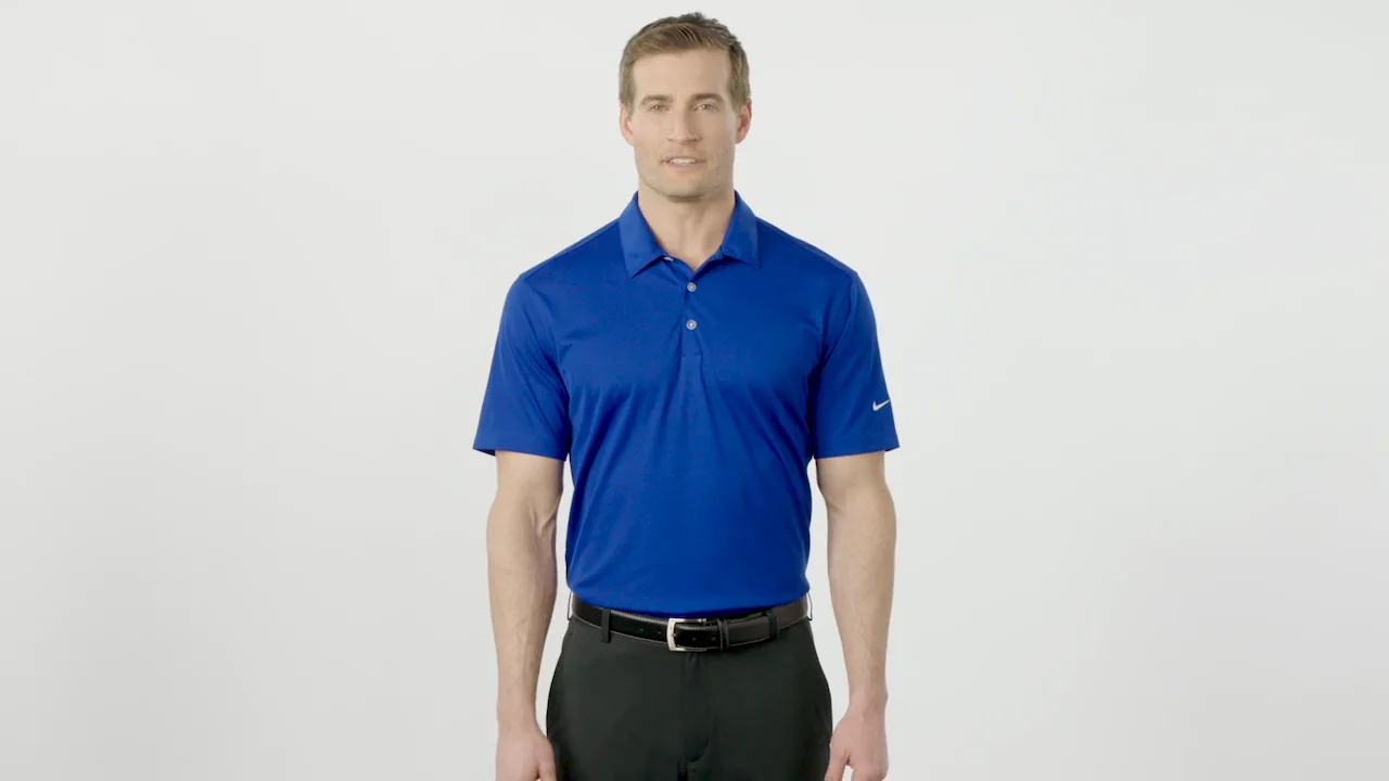 NIKE Dri FIT Vertical Mesh Polo 637167