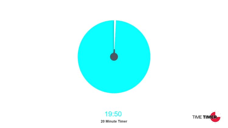 Time Timer Visual Timer - 20 Min on Vimeo