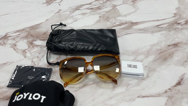 Celine CL40048I CL/40048/I 56B Light Brown Horn Fashion  display picture 3