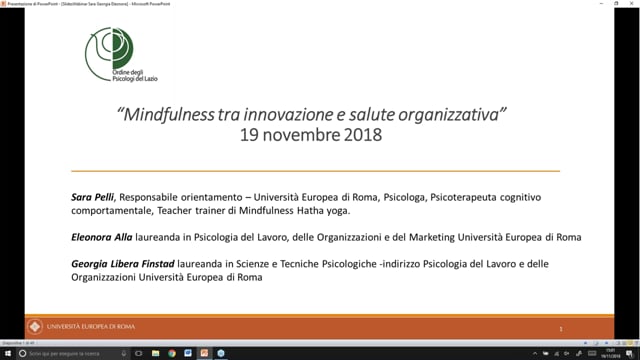Mindfulness tra innovazione e salute organizzativa