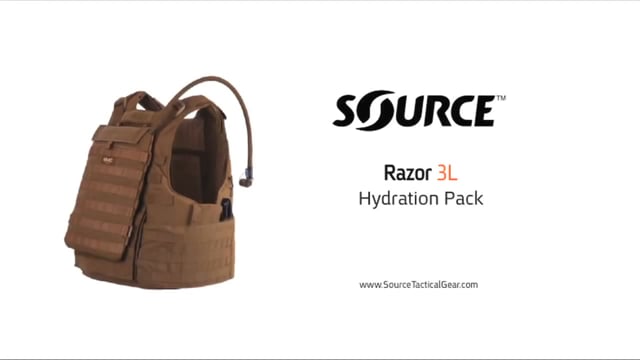 Sac d'hydratation Rider low profile 3 L noir - Source Tactical