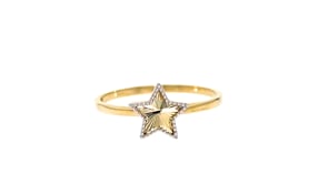 14kt Two-Tone Gold Star Ring