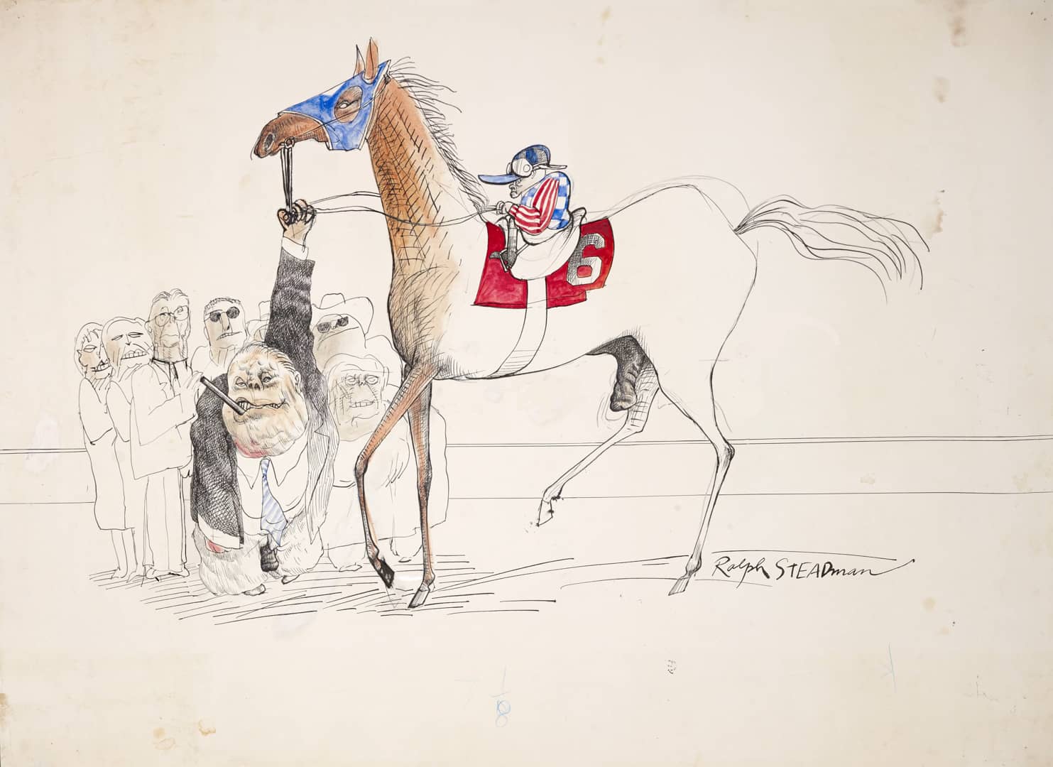 RALPH STEADMAN "KENTUCKY DERBY THE WINNER'S CIRCLE" MTAPHR004 4