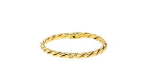 18kt Yellow Gold Rope Ring