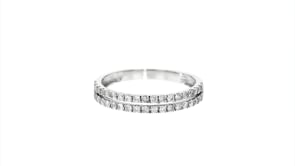 50 ct. t.w. Diamond Open-Space Double-Row Ring in 14kt White Gold