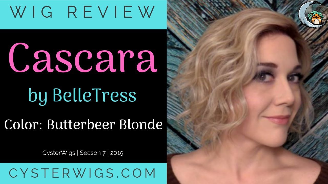 CysterWigs Wig Review Cascara by BelleTress, Color Butterbeer Blonde