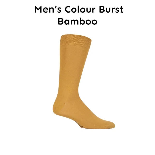 Mens SOCKSHOP Colour Burst Bamboo Socks from SOCKSHOP
