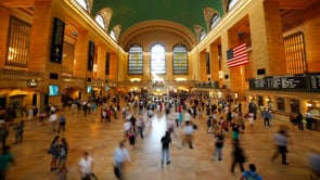 grand central station, train, people