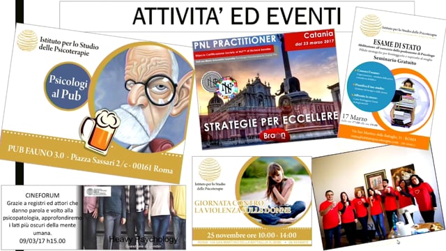 “La terapia dei disturbi emotivi e relazionali nell’età adulta” - Istituto per lo Studio di Psicoterapie (ISP)