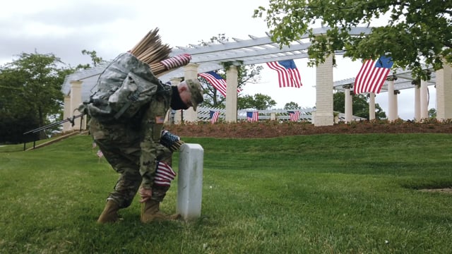 Flags In, Memorial Day 2020 Arlington National Cemetery  (2:20)