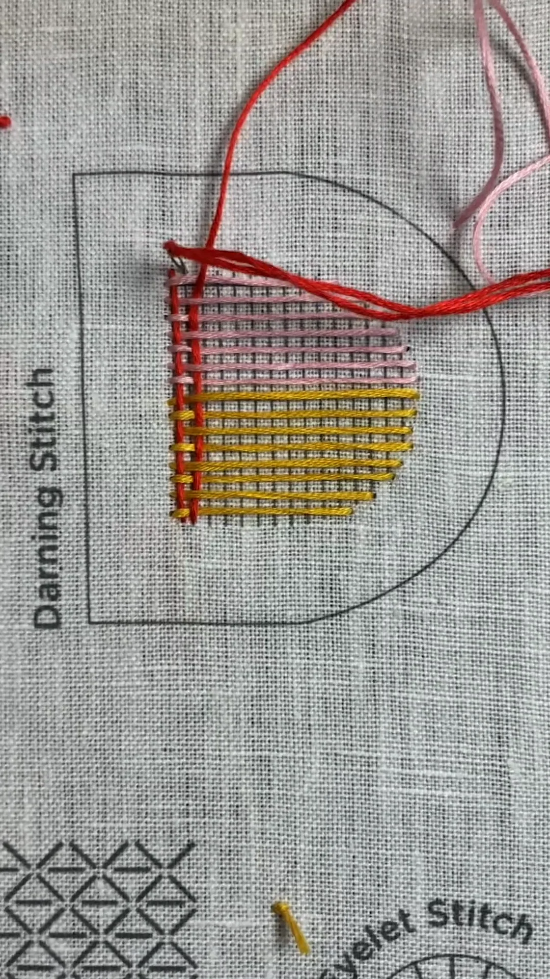 the Japanese darning stitch - with video tutorial