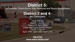 Early Voting for May City Elections