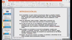 El ecosistema turístico a través de las Redes Sociales
