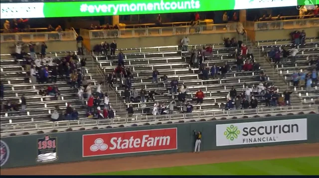 Willians Astudillo homered off a pitch 4.24 feet off the ground