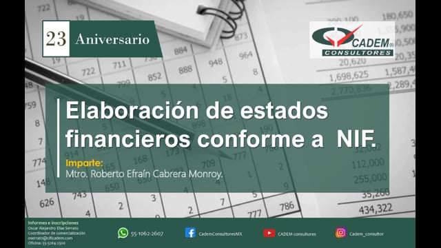 ELABORACIÓN DE ESTADOS FINANCIEROS CONFORME A NIF