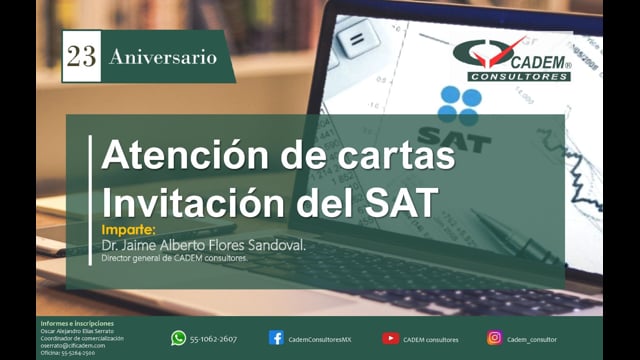 ATENCIÓN DE CARTAS INVITACIÓN DEL SAT