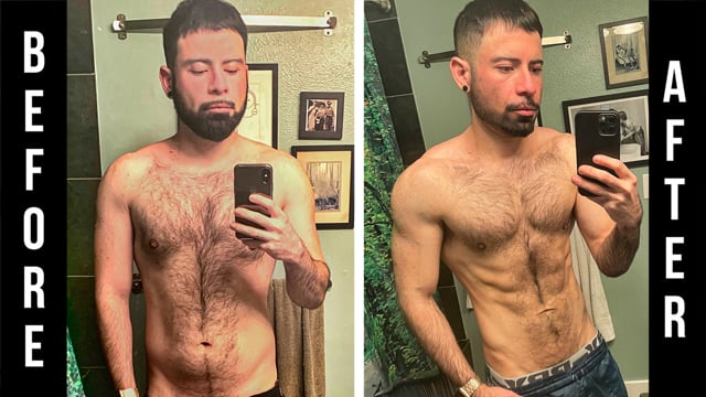 Ignacio, 36, before and after